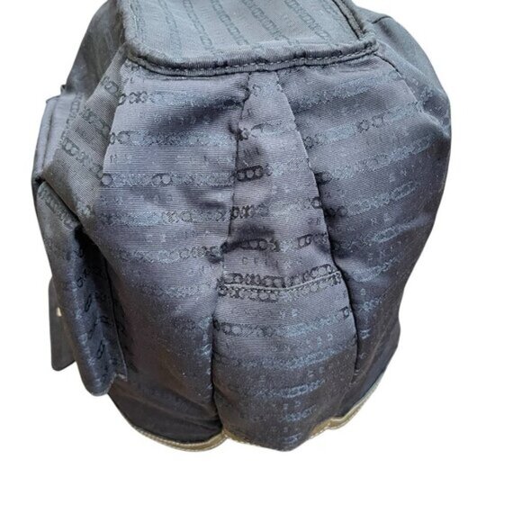 CELINE Stripe Stitch Tote Leather Bag Purse - Picture 7 of 16